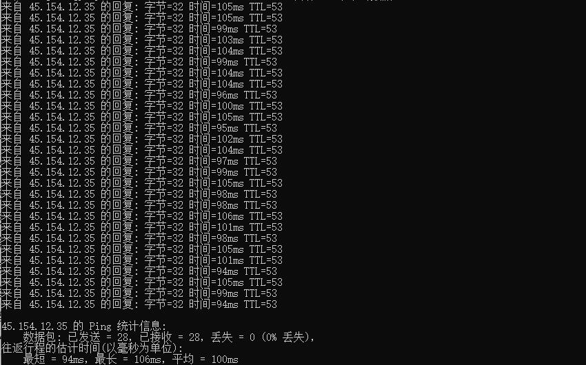 HostKVM韩国VPS测评 - 本地Ping平均延迟测试